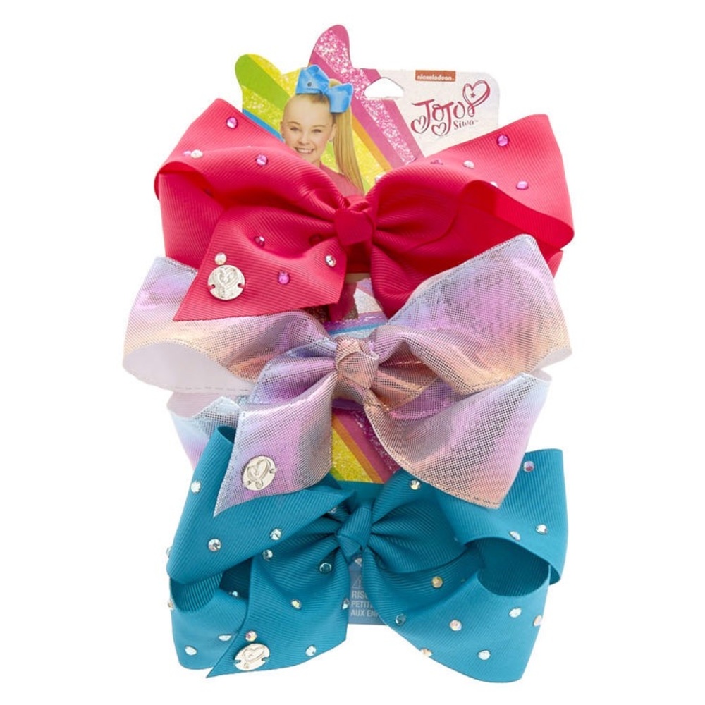 JoJo Siwa™ 3 Pack Rhinestone Bow Headwraps